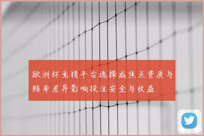 欧洲杯竞猜平台选择成焦点资质与赔率差异影响投注安全与收益