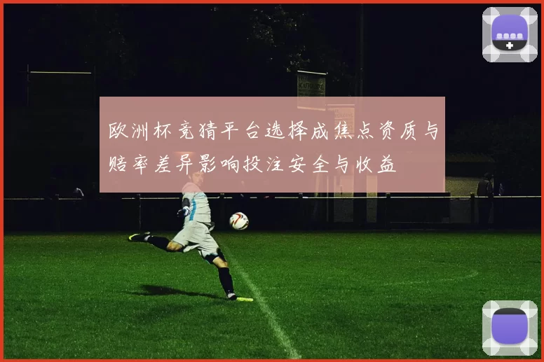 欧洲杯竞猜平台选择成焦点资质与赔率差异影响投注安全与收益